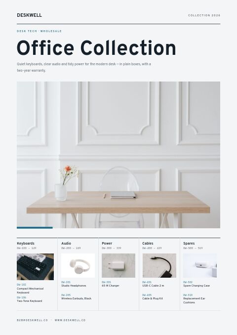 Office Collection catalog template cover