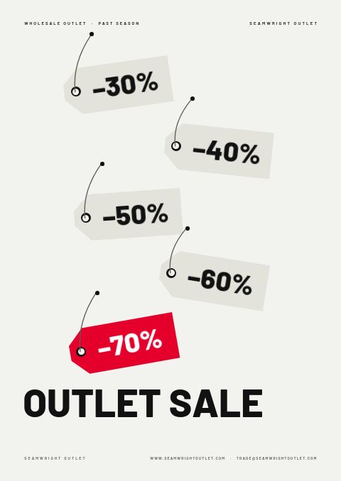 Outlet Sale — Cover · poster page
