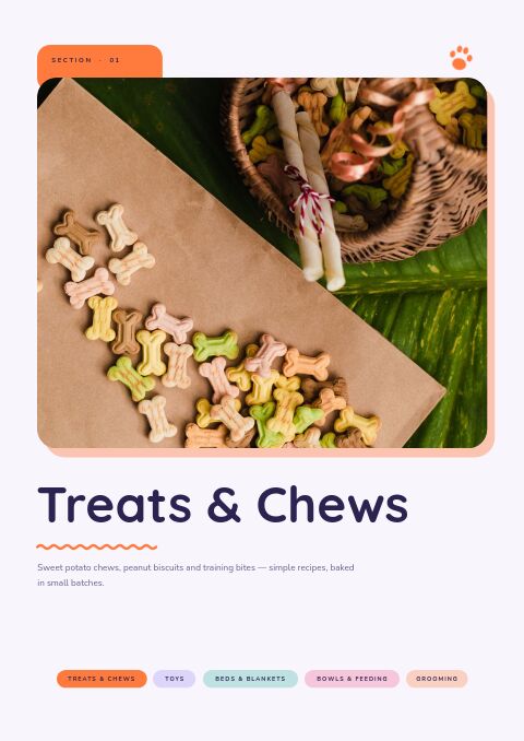 Pet Products Catalog — Collection Divider page