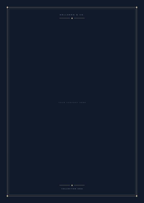 Premium Catalog — Framed Blank page