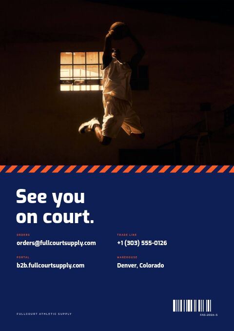 Sports Catalog — Back Cover page