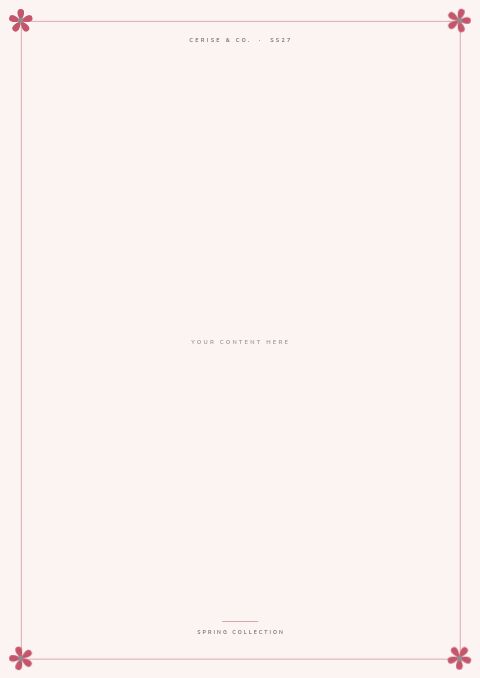 Spring Collection — Framed Blank page