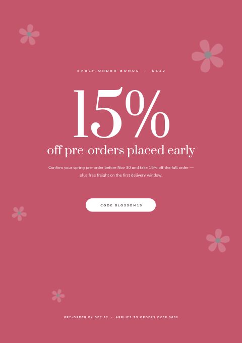Spring Collection — Promo / Sale page