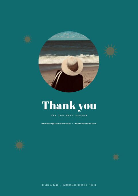 Summer Collection — Back Cover page