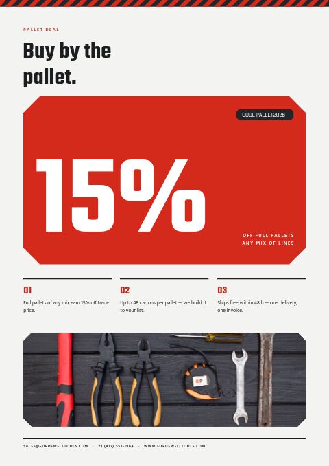 Tools Catalog — Promo / Sale page
