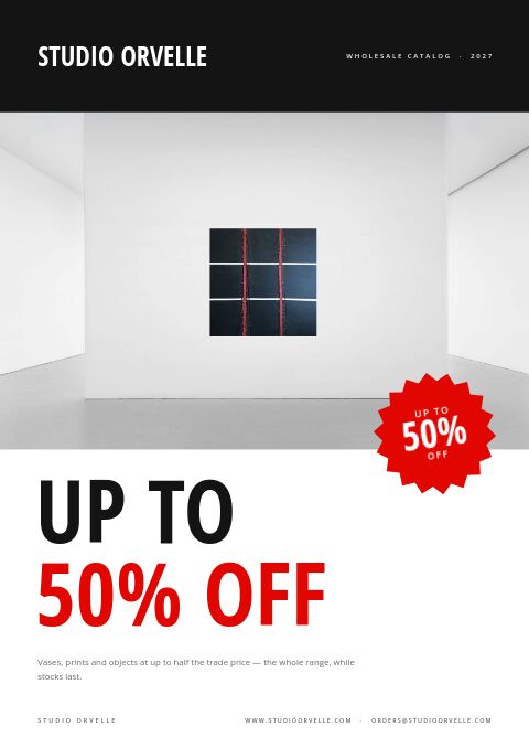 Up to 50% Off — Cover · band page