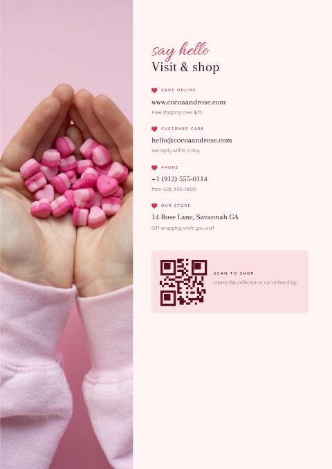Valentine’s Day — Contact / Info page