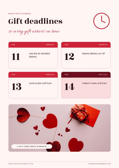 Valentine’s Gift Guide — Event / Launch page