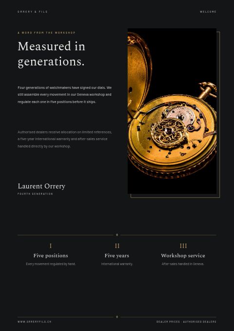 Watches Catalog — Welcome / About page