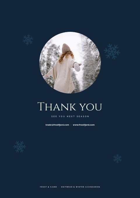 Winter Collection — Back Cover page
