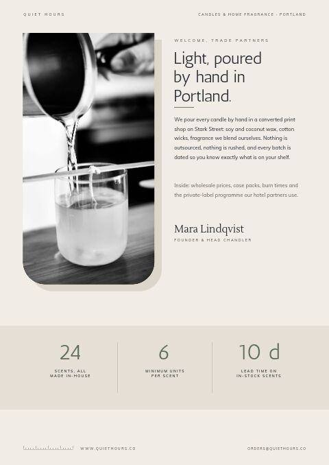 Candles & Home Fragrance — Welcome / About page