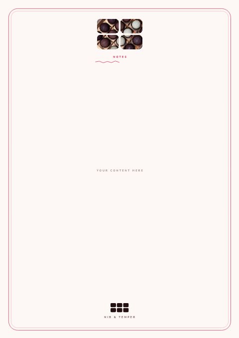 Chocolate & Confectionery — Framed Blank page