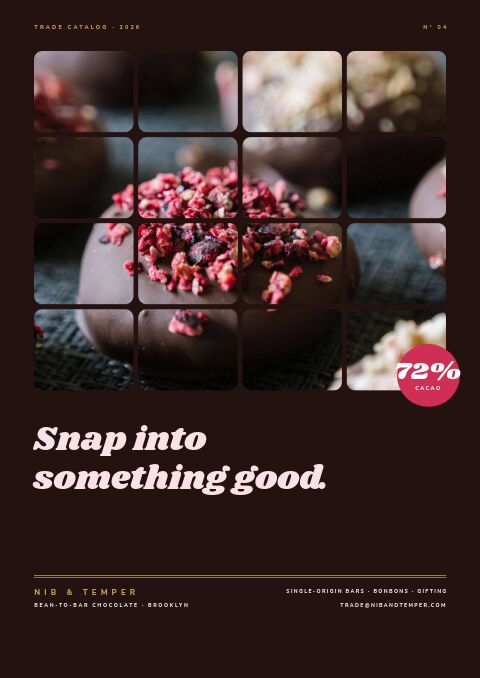 Chocolate & Confectionery catalog template cover