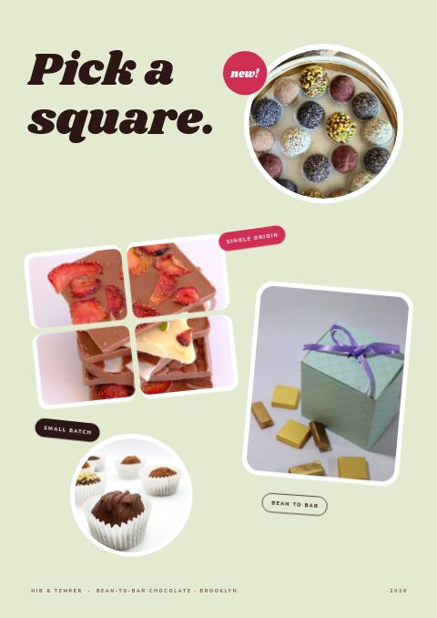 Chocolate & Confectionery — Cover · sticker page