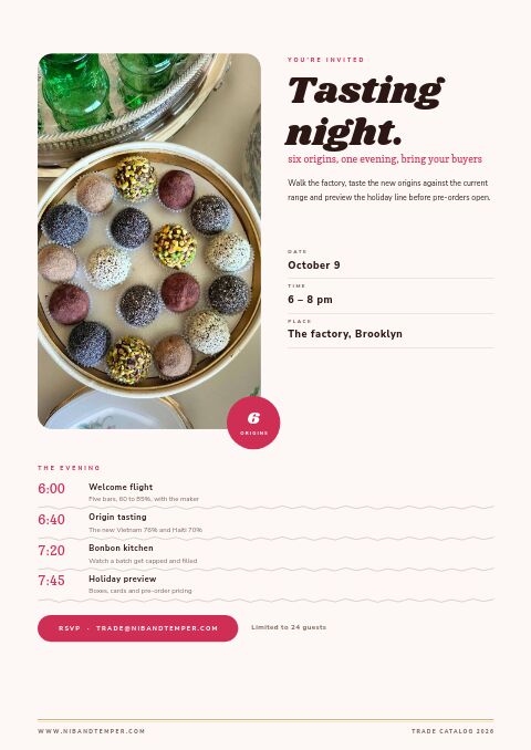 Chocolate & Confectionery — Event / Launch page
