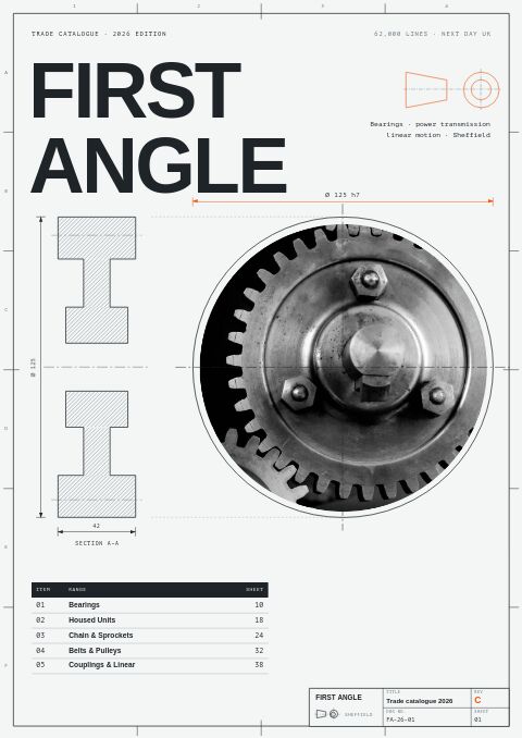 Industrial Components — catalog template