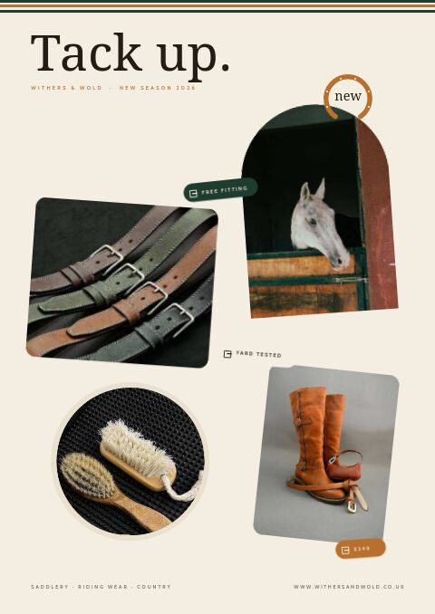 Equestrian & Country — Cover · sticker page