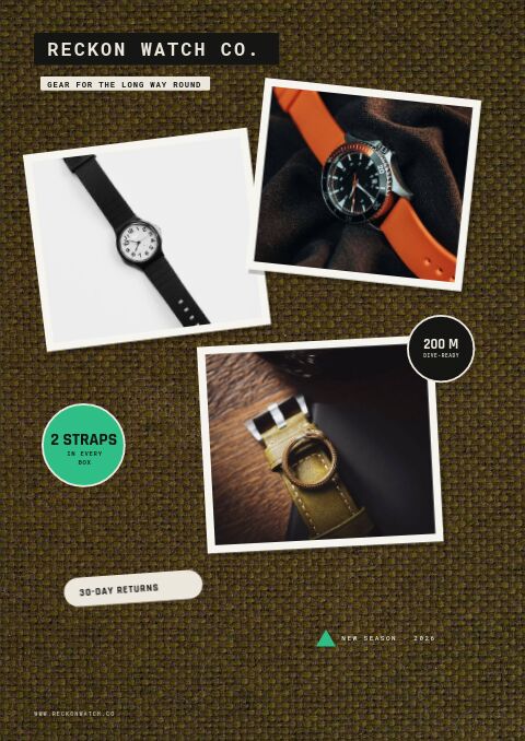 Field & Dive Watches — Cover · sticker page