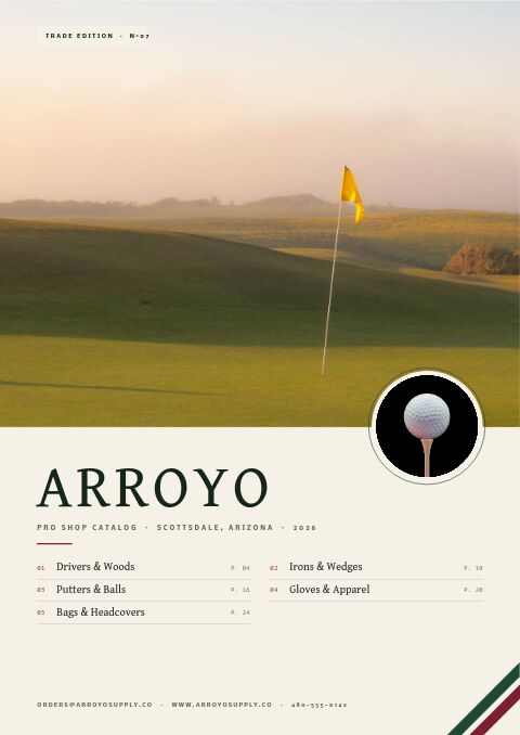 Golf & Club catalog template cover