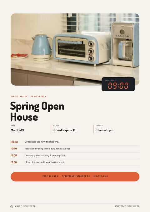 Appliances Premium — Event / Launch page