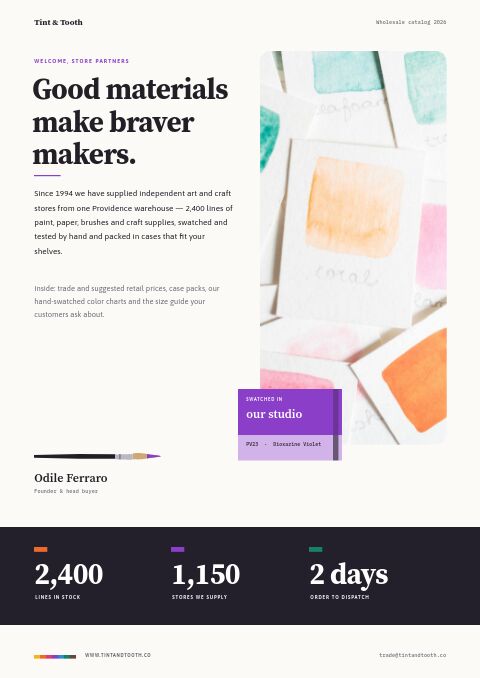 Arts & Crafts Premium — Welcome / About page