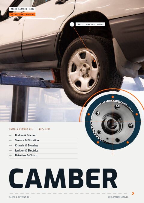 Automotive Parts Premium — modello di catalogo premium
