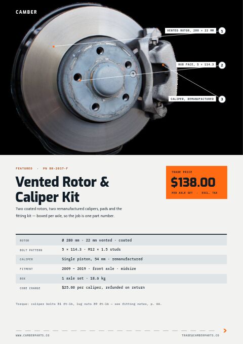 Automotive Parts Premium — Featured Product page