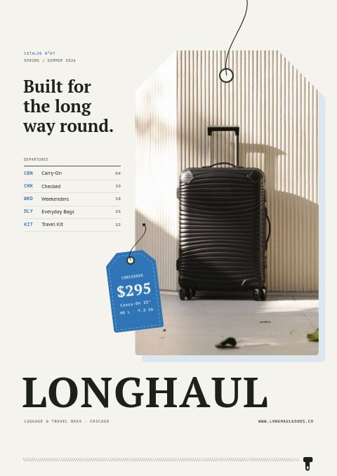 Bags & Luggage Premium catalog template cover