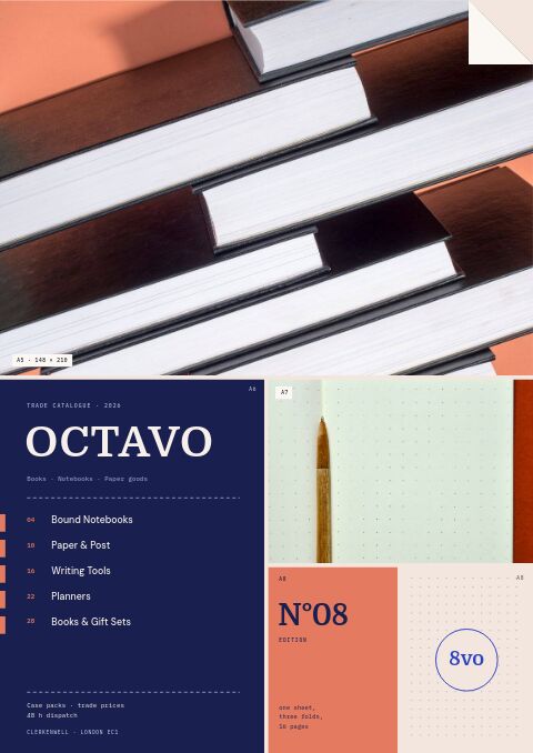 Books & Stationery Premium — modello di catalogo premium