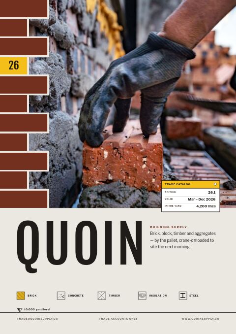 Building Materials Premium — modello di catalogo premium