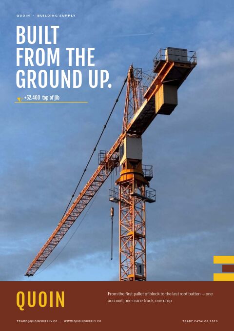 Building Materials Premium — Cover · poster page