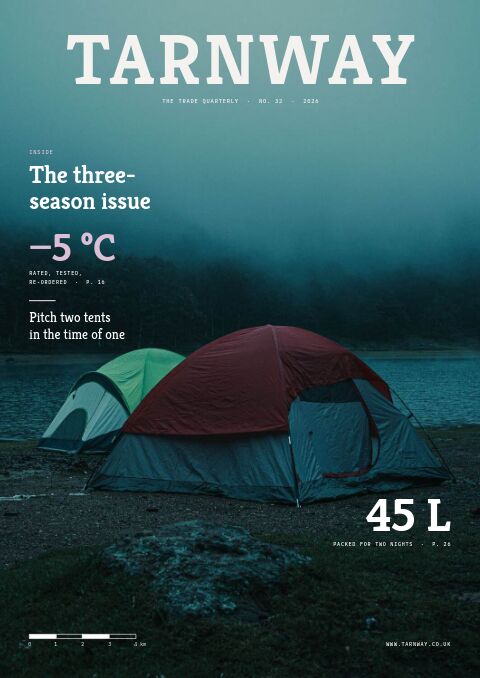 Camping & Hiking Premium — Cover · magazine page