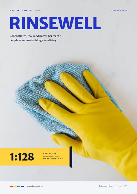 Cleaning Supplies Premium — modello di catalogo premium