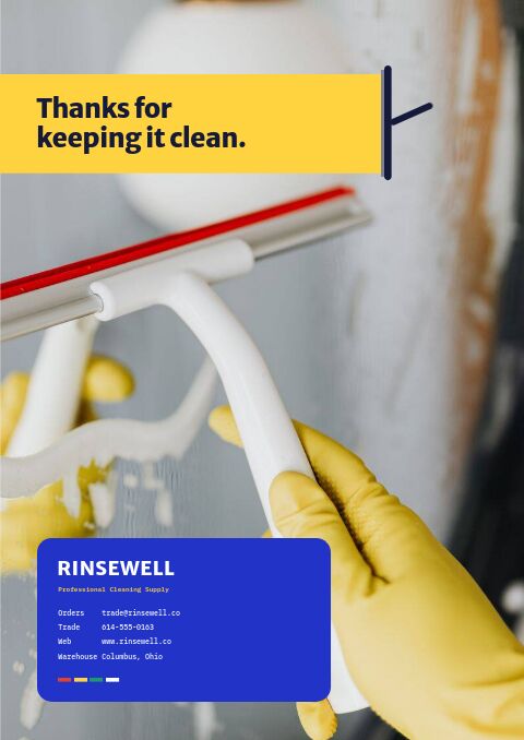 Cleaning Supplies Premium — Back Cover page