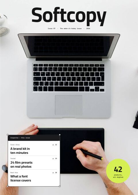 Digital Products Premium — Cover · magazine page