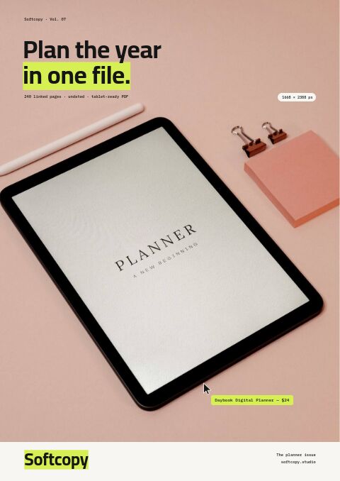 Digital Products Premium — Cover · poster page