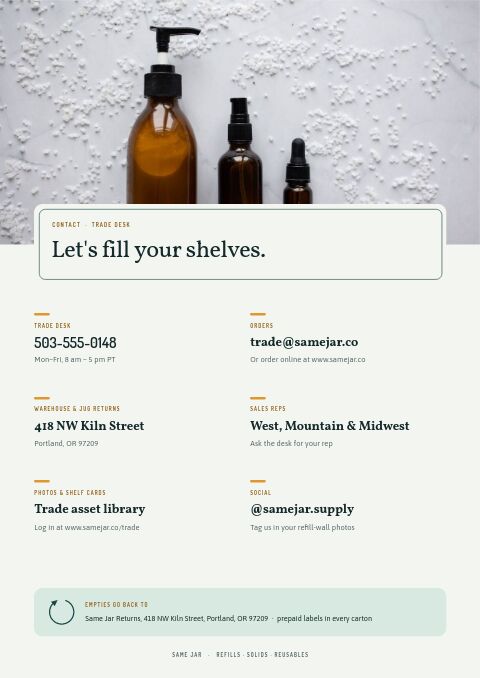 Eco-Friendly Products Premium — Contact / Info page