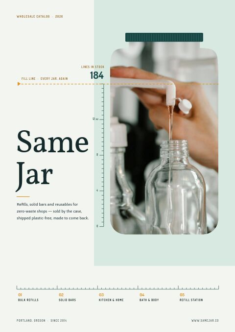 Eco-Friendly Products Premium catalog template cover