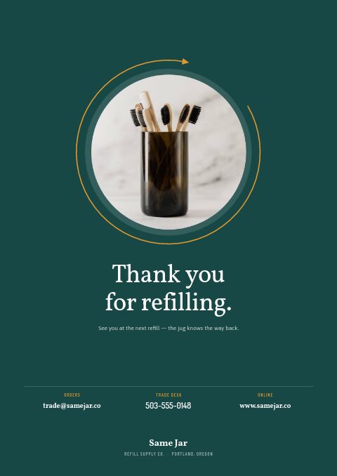 Eco-Friendly Products Premium — Back Cover page