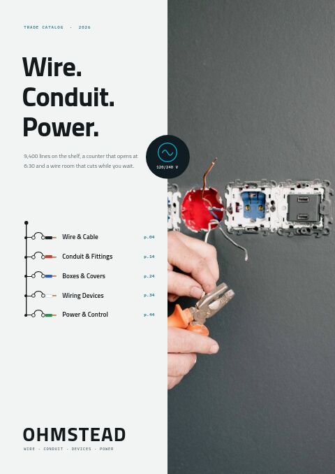Electrical Supplies Premium — Cover · split page