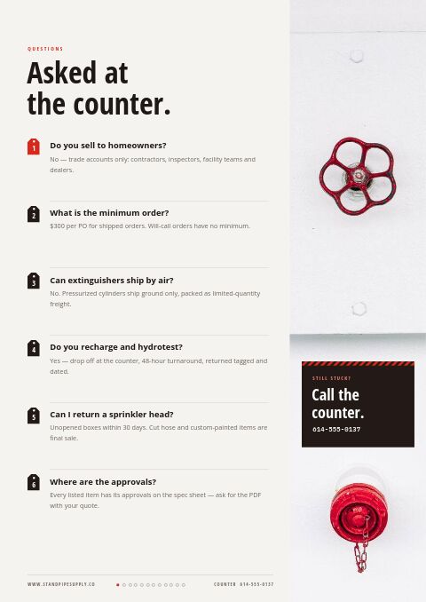 Fire Protection Premium — FAQ page