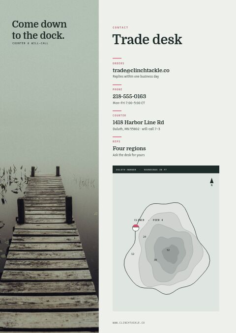 Fishing Premium — Contact / Info page