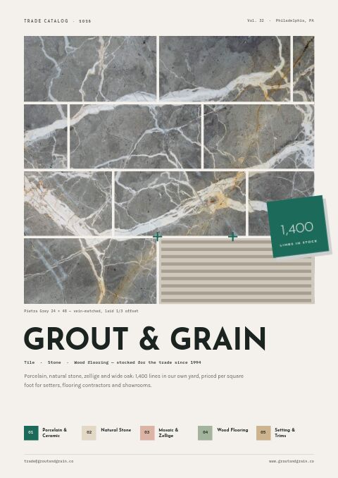 Flooring & Tile Premium — modello di catalogo premium