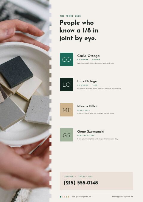 Flooring & Tile Premium — Meet the Team page
