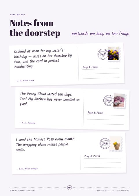 Flowers & Gifts Premium — Testimonials page