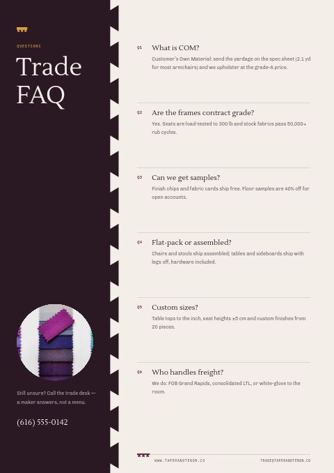 Furniture Premium — FAQ page