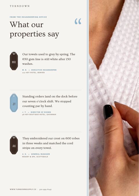 Hotel Supplies Premium — Testimonials page