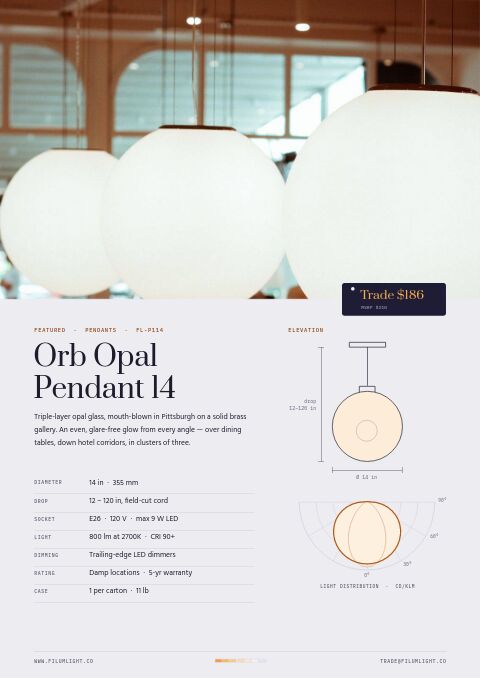 Lighting Premium — Featured Product page
