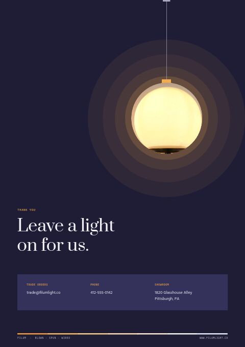 Lighting Premium — Back Cover page