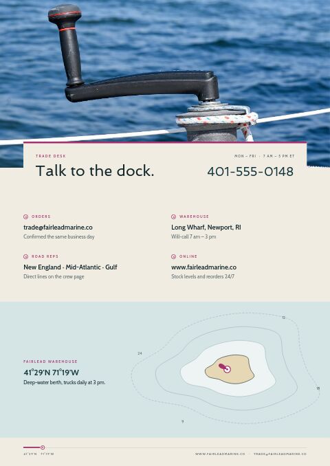 Marine & Boating Premium — Contact / Info page